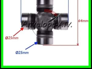 Cruce Cardanica Cardan CFMOTO 500 600 800 X5 X6 X8 Z5 Z8 U5 U8 25x64MM — miniatura 6