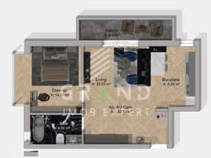 Apartament NOU 2 camere I 45mp + 7mp balcon I Sesul de sus I Floresti