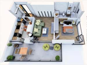 Apartamente cu 2 camere in cartierul Tudor — miniatura 6
