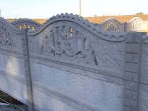 Gard beton Tracic 1 cu stâlpi simpli 1,7 m — miniatura 5