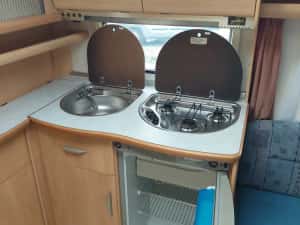 Rulota Fendt Saphir 490,an 2003,4 pers,fransbed,baie cadita dus wc fix,dus — miniatura 5