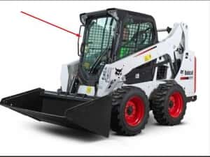 Parbriz/Geam/Luneta pt Bobcat S450,S510,S530,S550,S570,S590,S630,S650 — miniatura 1