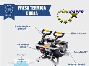 Presa Termica Dubla pentru Sublimare cani FreeSub St-210