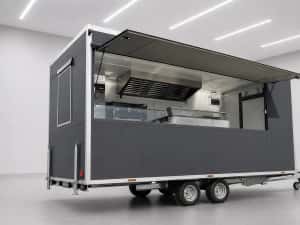 Rulote Fast Food Profesionale Posibilitate Leasing Auto, Echipare Completa Pentru Fast Food, Rotiserie, Grill, Burger, Shaorma Street Food Trailer — miniatura 3