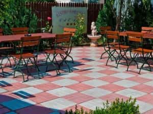 Producator pavele pavaje din beton - model 40x40 patinat montaj