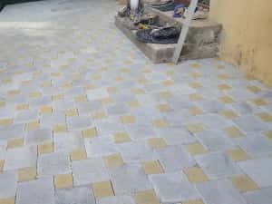 Producator pavele pavaje din beton - model 40x40 patinat montaj — miniatura 4