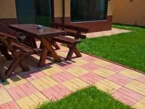 Producator pavele pavaje din beton - model 40x40 patinat montaj — miniatura 7