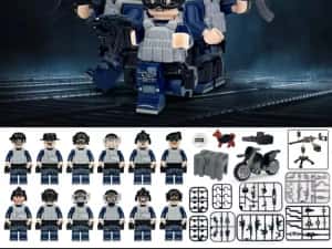 Set 12 figurine tip Lego SWATT cu accesorii — miniatura 2