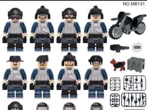 Set 12 figurine tip Lego SWATT cu accesorii — miniatura 10