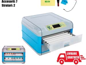 Incubator Clocitoare 128 Oua Gaina, Rata Gasca Curca Automat AR — miniatura 8