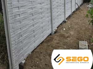 Gard placi beton Bacau SEGO Calitate certificata ISO 9001/14001