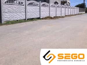 Gard placi beton Bacau SEGO Calitate certificata ISO 9001/14001 — miniatura 3