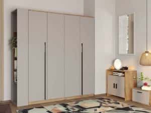 Set Mobila Dormitor Casmir / Stejar Siena C14 - Transport Gratuit — miniatura 4