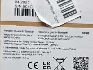 Boxa portabila LG Grab by will.i.am, 30W, produs NOU — miniatura 6