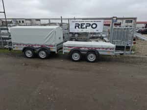Remorca Dublu Ax Prelata 750 Kg Oferta Repo — miniatura 2