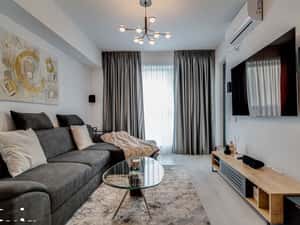 NOU! 3 camere, mobilat LUX , 2 bai , PARCARE - PIPERA — miniatura 3