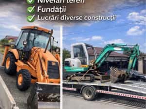 Miniexcavator/Buldoexcavator de închiriat