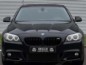 Vand BMW Seria 5 F10 2.0D inmatriculata RO automata M Pachet interior full piele negru impecabila rate leasing finantare urgent tva inclus deductibil — miniatura 2