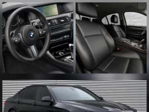 Vand BMW Seria 5 F10 2.0D inmatriculata RO automata M Pachet interior full piele negru impecabila rate leasing finantare urgent tva inclus deductibil — miniatura 4