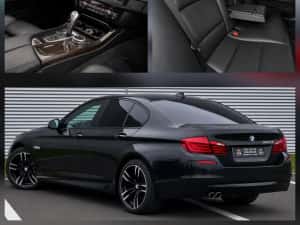 Vand BMW Seria 5 F10 2.0D inmatriculata RO automata M Pachet interior full piele negru impecabila rate leasing finantare urgent tva inclus deductibil — miniatura 6