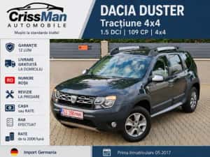 Dacia Duster Prestige Off-Road 4x4 1.5Dci 109cp Euro 6 2016 Piele Import Germania RAR EFECTUAT CASH•RATE•GARANȚIE•LIVRARE — miniatura 9
