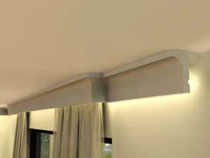 Masca galerie mascare draperie sina perdea mascare teava gaze cod LKO1 — miniatura 5