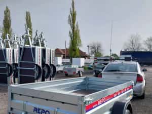 Remorcă apicolă basculabilă auto 750kg pentru ATV — miniatura 1
