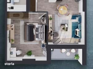 COMISION 0 ! Ap 2 cam, 45.6 mp/ zona RIVUS/Ansamblu rezidential de TOP — miniatura 3