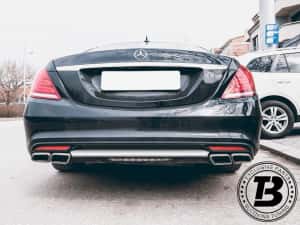 Difuzor Bara Spate cu Ornamente compatibil cu Mercedes S Class W222 S63 Design — miniatura 9