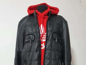 Geaca piele naturala nappa,  model pt tinute casual; — miniatura 3