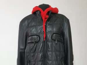 Geaca piele naturala nappa,  model pt tinute casual; — miniatura 5