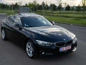 BMW Seria 4 420d B47 190cp Trapa Trei Butoane Distronic Camere Head Up Piele Incalzire — miniatura 4