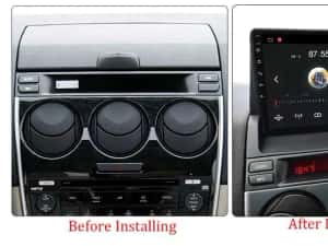 NAVIGATIE Android 14 Mazda 6 2002-2008 1/8 Gb Waze CarPlay + CAMERA — miniatura 3
