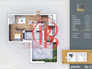 3 Camere-Terasa 53mp-7min Metrou Teclu-Direct Dezvoltator — miniatura 5