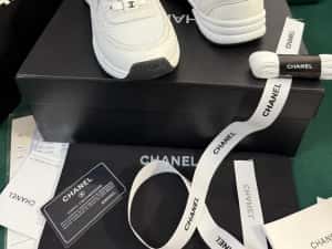 Adidasi Chanel piele naturala Full Box colectie noua — miniatura 3