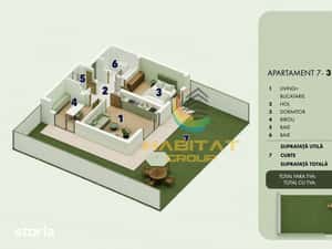 Vânzare apartament 3 camere  | Curte 109 mp | Popești Leordeni — miniatura 4