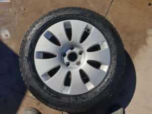 Janta Roata Rezerva Aliaj cu Anvelopa Vara 205 60 R16 5x112 Volkswagen Passat B6 2005 - 2010 — miniatura 4