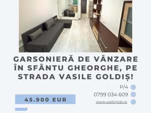 Garsonieră de vânzare în Sfântu Gheorghe, pe strada Vasile Goldiș!