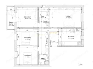 Apartament 4 camere decomandat su.84mp.Faleza Nord Pescarie — miniatura 2
