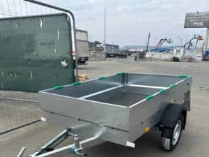 Remorca auto 750 kg/dim 2000*1220*400mm! GRATUIT: CIV Romania, roata manevra si numare rosu-90 zile — miniatura 5