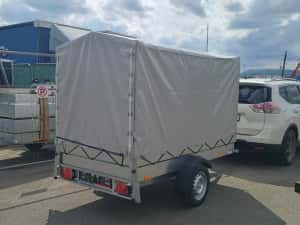 Remorca auto 750 kg/dim 2000*1220*400mm! GRATUIT: CIV Romania, roata manevra si numare rosu-90 zile — miniatura 8