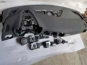 Audi TT 8s kit airbag volan s pasager plansa bord set centuri far 8j — miniatura 6