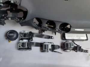 Audi TT 8s kit airbag volan s pasager plansa bord set centuri far 8j — miniatura 8