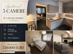 Apartament 3 camere 100 mp CENTRAL | Lascar Catargiu