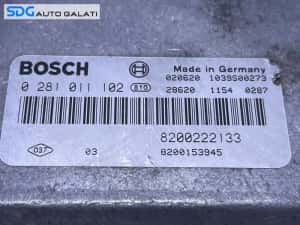 Kit Pornire ECU Calculator Motor Cip Cheie Imobilizator Renault Scenic 1 1.9 DCI 2000 - 2003 Cod 0281011102 8200222133 8200153945 [AV0939] — miniatura 4