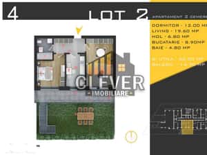 Apartament 2 camere cu Gradin Pallady Metrou Teclu — miniatura 1