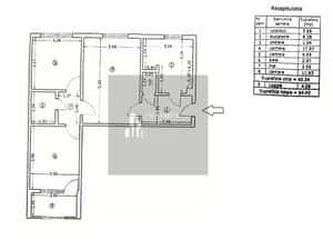 Apartament 3 camere etaj 2 - Piata Rahova- bloc anvelopat de 4. etaje — miniatura 6