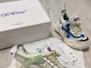 Adidasi OFF-White, Odsy 1000 Sneakers Premium din Piele Full Box NOI — miniatura 4