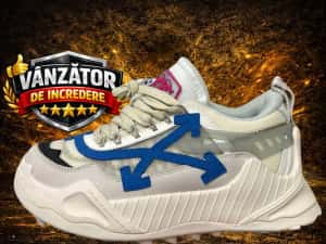 Adidasi OFF-White, Odsy 1000 Sneakers Premium din Piele Full Box NOI — miniatura 9