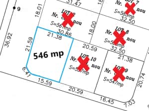 Vand teren pentru casa 546.0 mp — miniatura 3